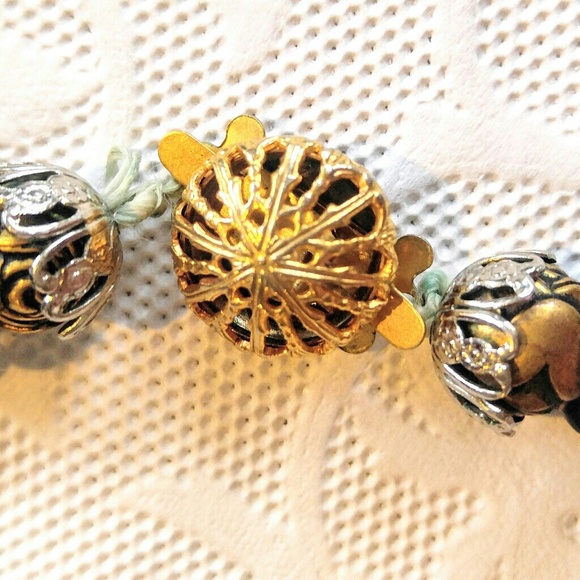 MAGIC VINTAGE NECKLACE-Black Chameleon Pearl - Picture 4 of 4